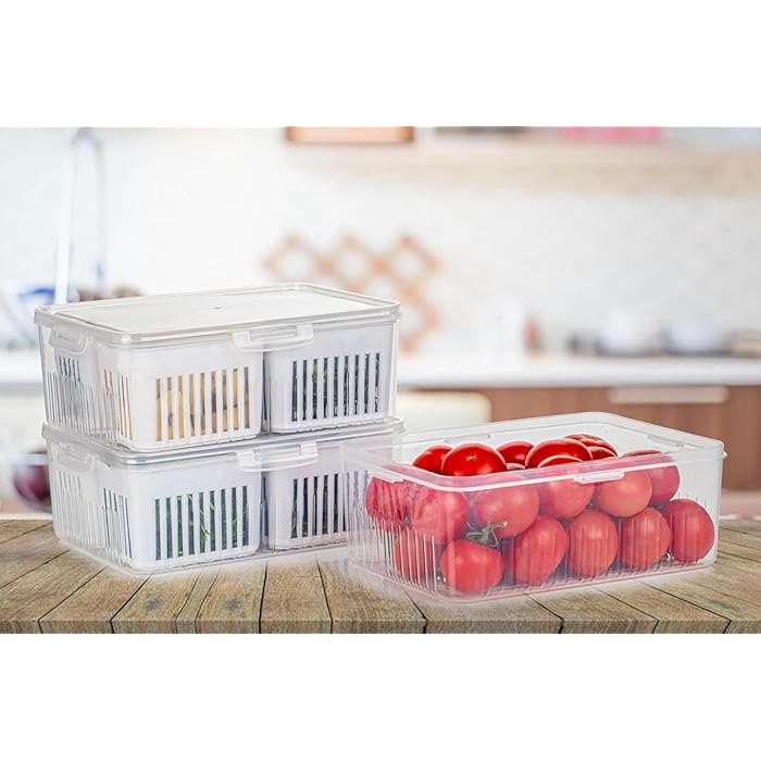 Plastic Food Fridge Containers with Detachable Small Boxes