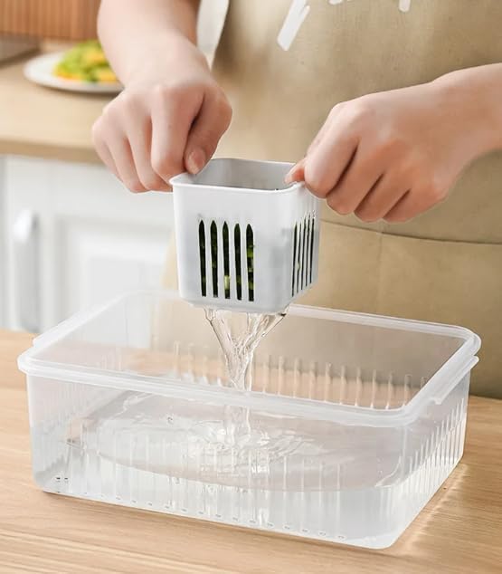 Plastic Food Fridge Containers with Detachable Small Boxes