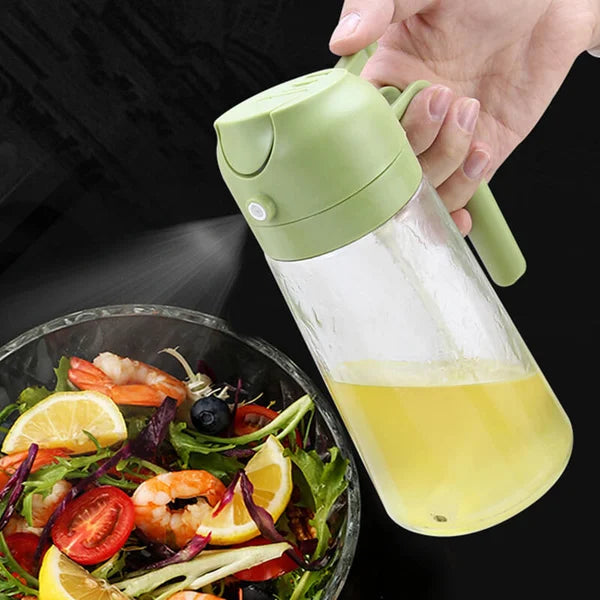 2 in 1 Spraying/ Pouring Integrated Oil Dispenser Bottle