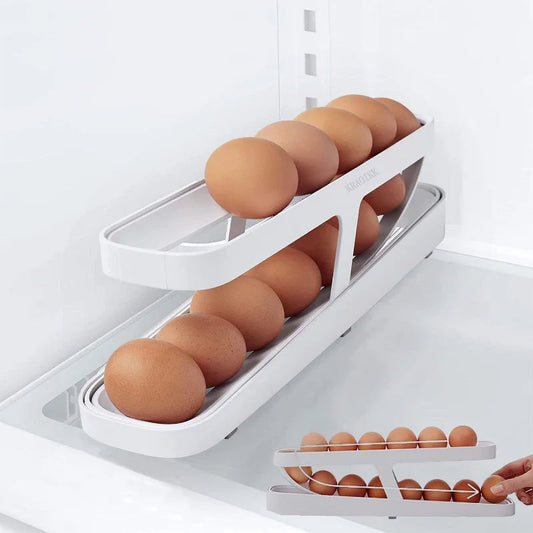 Egg Storage Automatic Scrolling Egg Holder Tier 2