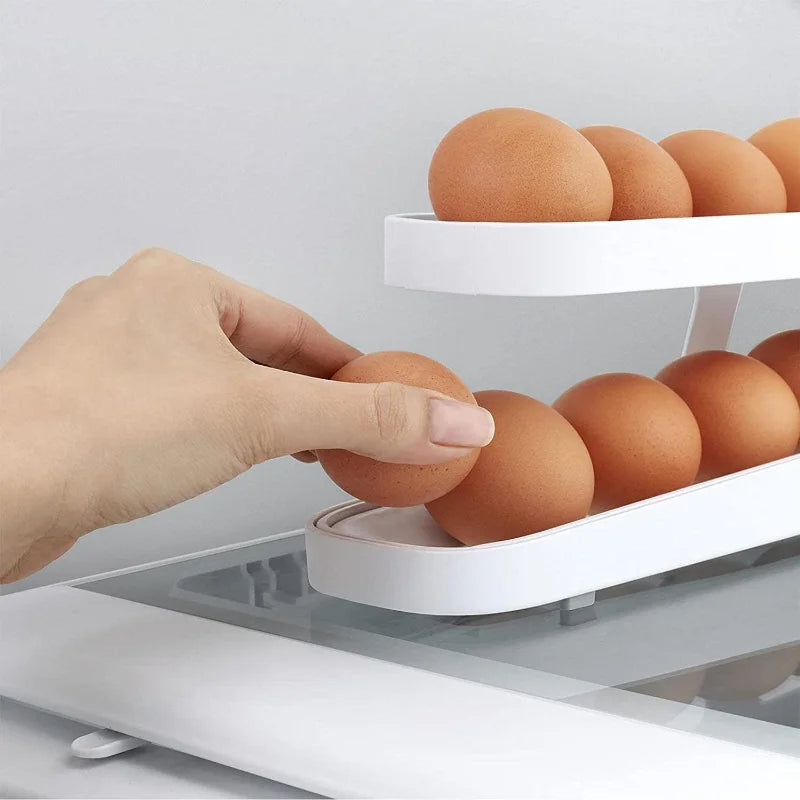 Egg Storage Automatic Scrolling Egg Holder Tier 2