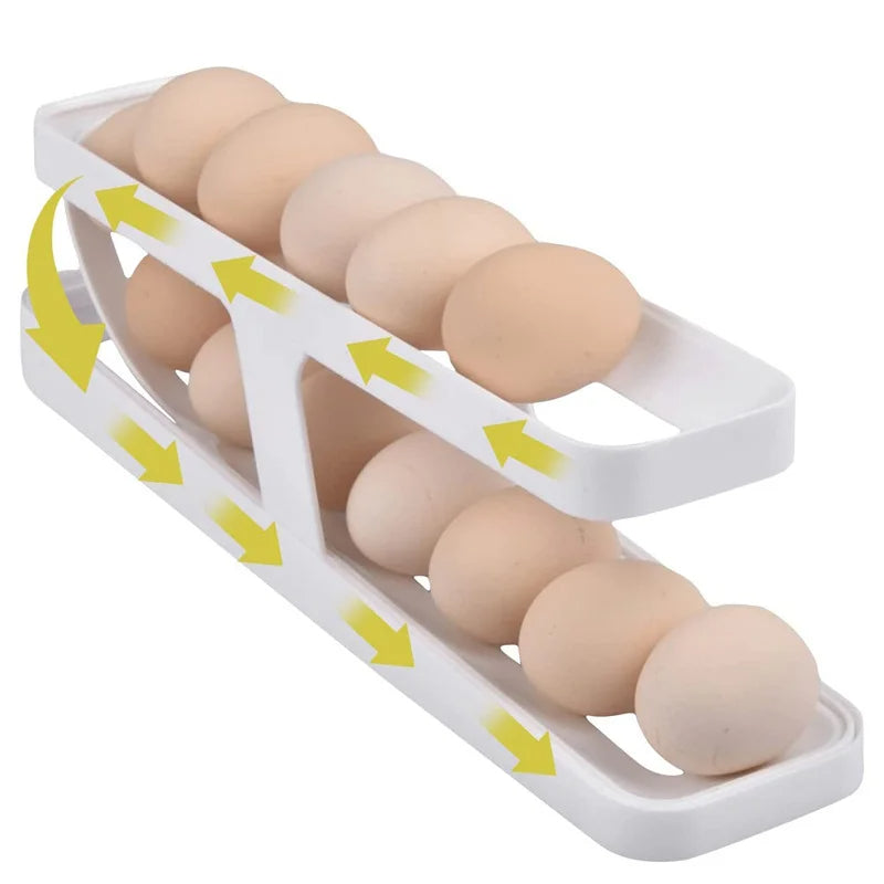 Egg Storage Automatic Scrolling Egg Holder Tier 2