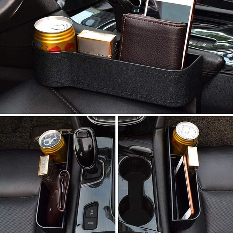 Leather Car Seat Organiser Space Storage Box