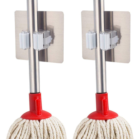 Wall Mounted Mop & Broom Hanger Holder Organiser