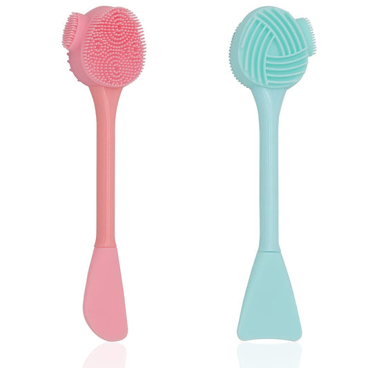 2 in 1 multipurpose silicone face cleansing brush for applying face pack Pore Cleansing